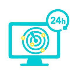 24時間365日
IoTで監視のアイコン画像